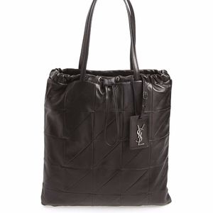 New Authentic SAINT LAURENT Antibe Flat Leather Shopper